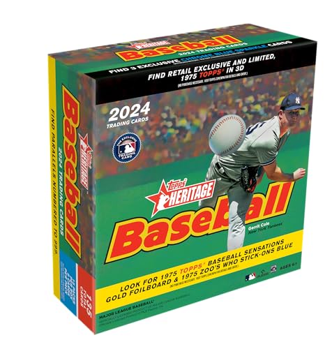 Topps 2024 Heritage Baseball Retail Monster Box - 15 Packs per Box - Image 1