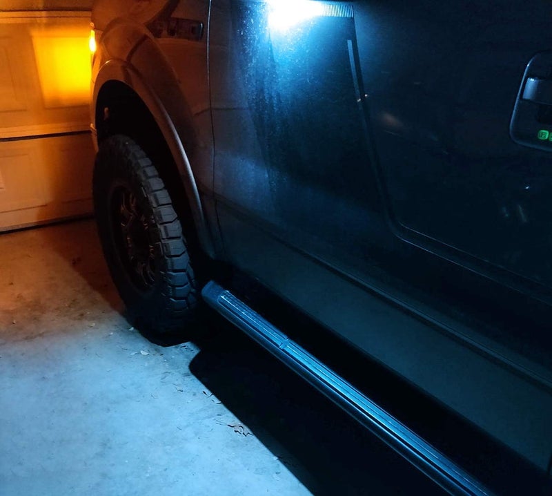 iJDMTOY Ultra Blue LED Under Side Mirror Puddle Lights Compatible With Ford F150 Raptor Edge Explorer Flex, Lincoln Navigator Mark LT MKX etc. (Powered by 18 pcs White SMD LED Lights) - Image 5