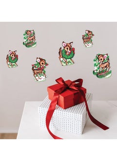 Beistle Beistle 20054 Vintage Christmas Reindeer Cutouts 12 Piece, 10" & 14", Multicolored  - Image 4