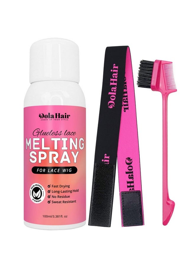 Dolahair Dolahair Lace Melting Spray for GlueLess Wigs lace Bond Melting Spray Bond Adhesive Wig Glue Spray lace Front Melting Spray for glueless Wigs Glue Spray Lace Melting Spray lace Filter Melting Spray  - Image 1