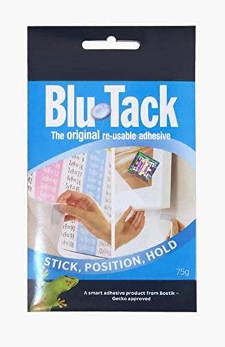 Lucky Blu Tack, Multipurpose Reusable Adhesive, Clean, Safe & Easy to Use, Non-Toxic, Handy (75g, 4) - Image 2