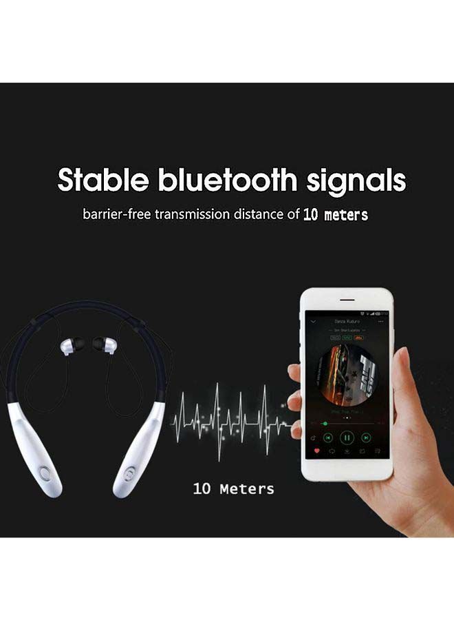 NIBEMINENT HBS-900S BT Sports Neckband Headphones With HD Microphone Black - Image 1