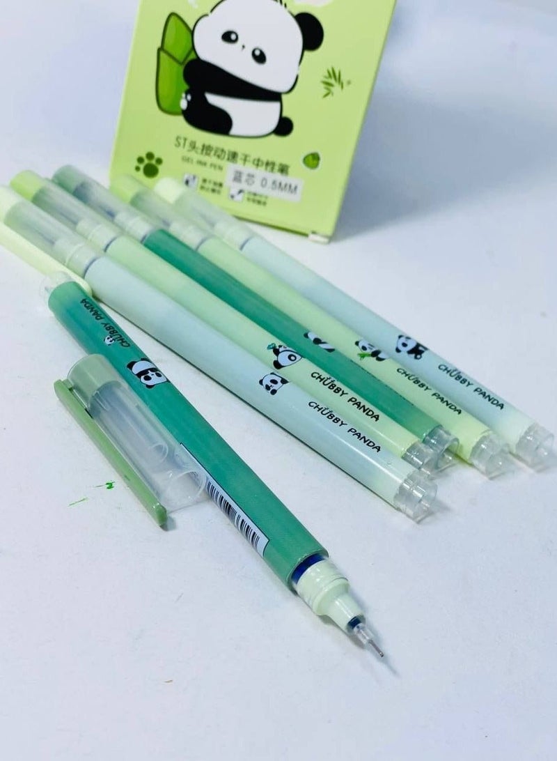 Gel pens, cartoon-shaped pen, 0.5 mm needle tip, blue ink color. Box: 6 pens. - Image 2