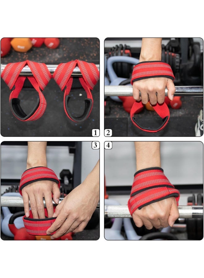 ماسكابوني أحزمة رفع الأثقال بشكل 8 مع دعم المعصم، حزام قبضة مانع للانزلاق لتمارين الديدلفت والقوة، أداة تمارين رياضية ثقيلة - Image 4