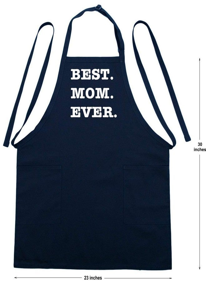 CoolAprons Unique Aprons For Ladies Best Mom Ever, Adjustable Black Aprons With Pockets - Image 3