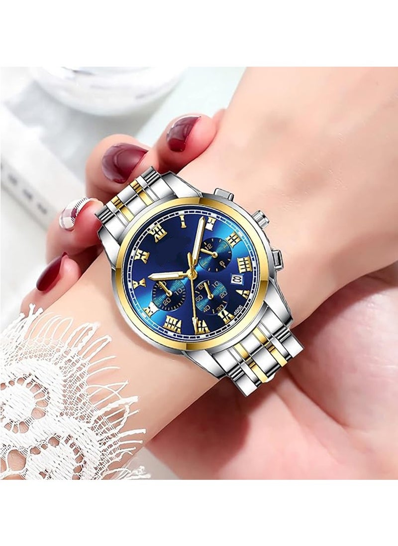 Beauenty - Men's Wrist Watch, Waterproof LuxuryWatches, Business Tourbillon Automatic Mechanical Watch Stainless Steel Calendar Luminous Pointer Waterproof Multifunction Wrist Watch. - Image 1