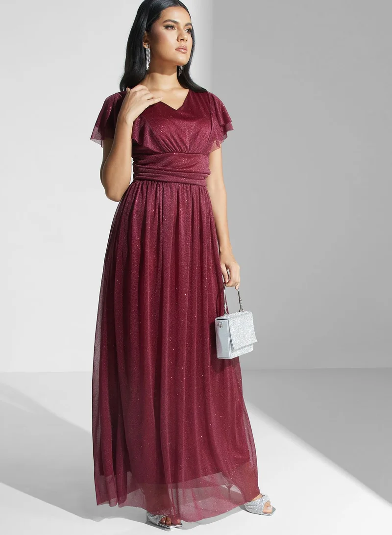 Khizana Shimmer A-Line Dress