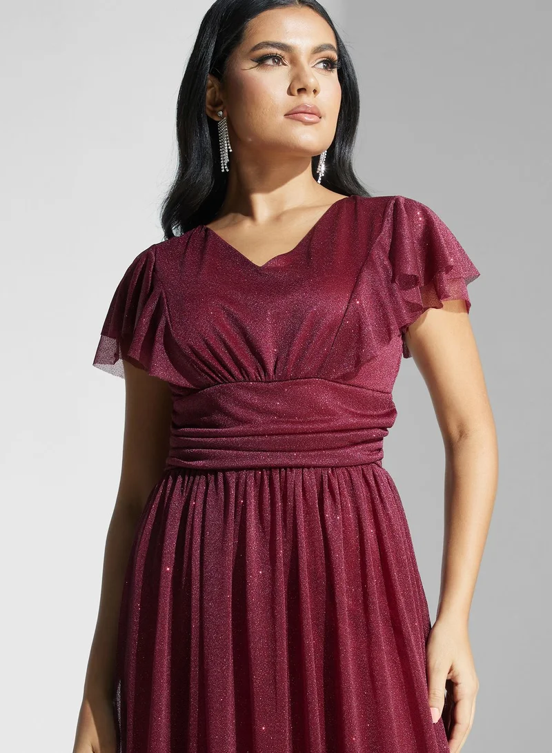 Khizana Shimmer A-Line Dress