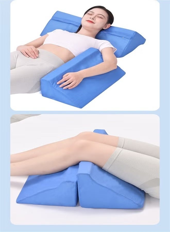 XiuWoo Wedge Pillow, Body Position Wedges Back Positioning Elevation Pillow, Case Pregnancy Bedroom Eevated Body Alignment Ankle Support Pillow Leg Bolster  - Image 3