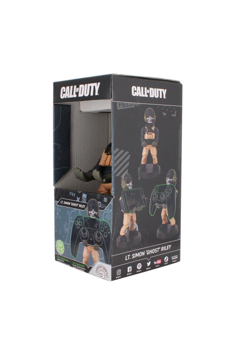 Exquisite Gaming Power Up Factory Exquisite Gaming: Call of Duty: Lt. Simon "Ghost" Riley - Original Mobile Phone & Gaming Controller Holder, Device Stand, Cable Guys, Licensed Figure - Image 4