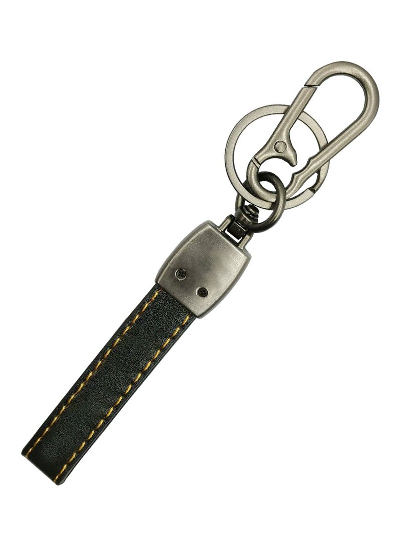 Mitsubishi Super Finish Metal Ring Car Key Chain PU Leather Strap Keychain Home Key Chain Car Keychain MITSUBISHI - 1Pcs  - Image 3