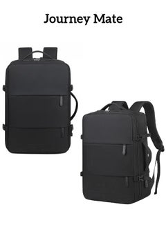 Journey Mate Classic Travel Laptop Backpack, School Bag with USB Charging Port and Laptop Compartment for Men and Women,Black  - Image 2