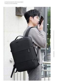 Journey Mate Classic Travel Laptop Backpack, School Bag with USB Charging Port and Laptop Compartment for Men and Women,Black  - Image 5