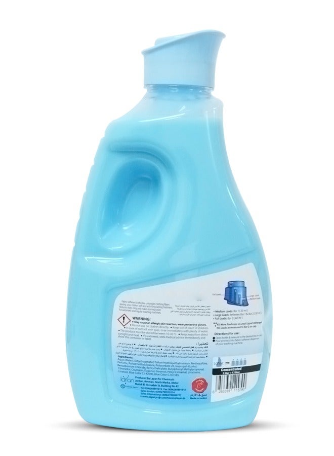 loyal Fabric Softener & Freshener Concentrated, Blue Petals 150Washes 3x3000ml  - Image 2