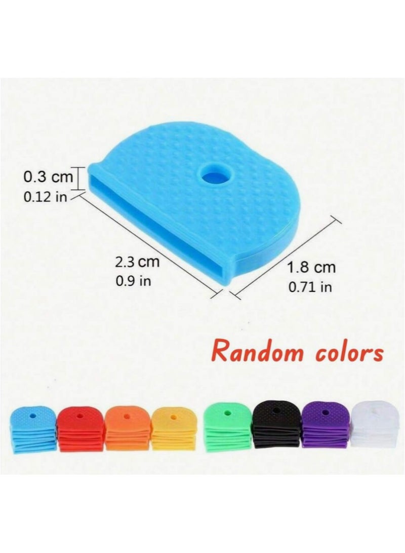 ‏Colored Key Covers, Set of 26 Key Identification Covers, Flexible Rubber Key Cover, Key Protector, Key Silencer, Multi-Purpose and Multi-Colored Key Cover - Image 2