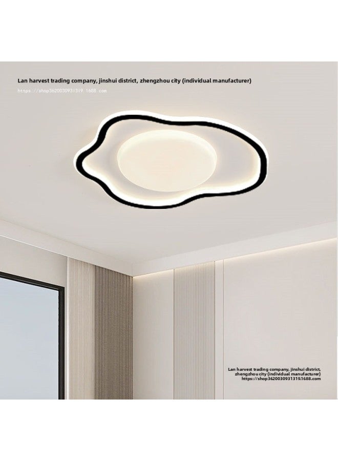 Loquat Full Spectrum Eye Protection Living Room Main Light Modern Simple Atmosphere Minimalist Headlight Zhongshan Lamps Ceiling Light 2024 New-Color:Black And White Model - Full Spectrum Ra*/.97 - Round 4 - Image 2