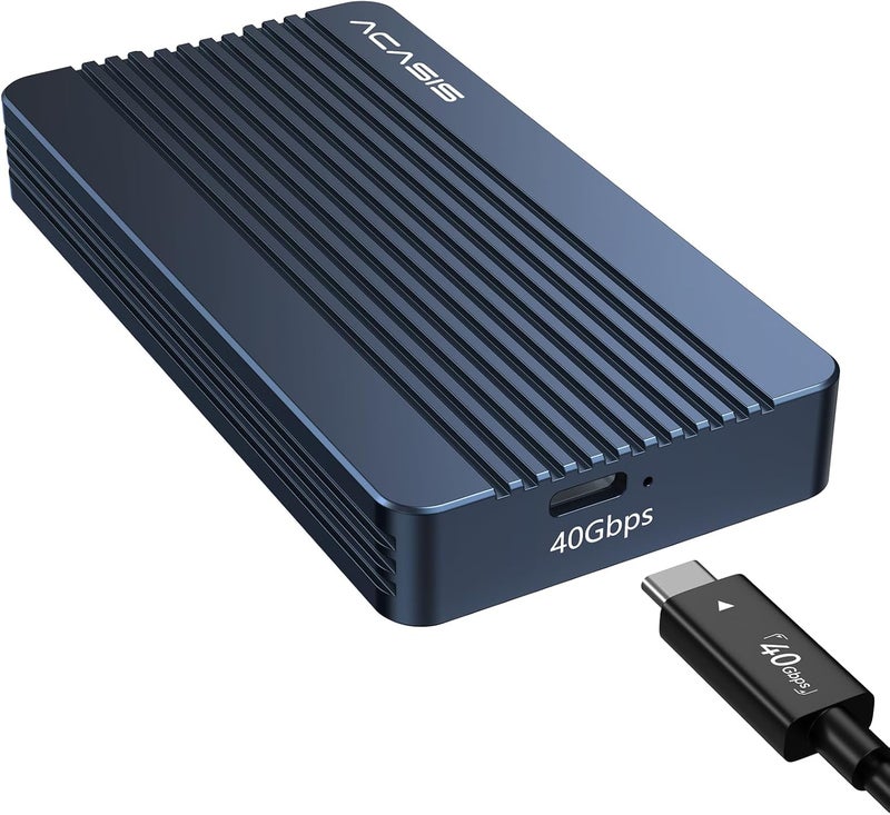 FREEGENE غلاف ACASIS 40Gbps M.2 NVMe SSD، TBU 405 لأجهزة M1 M2 Pro/Max، متوافق مع USB4/USB3.2/3.1/3.0/2.0، يدعم غلاف M.2 مقاسات 2280/2260/2242/2230 (TBU405) - Image 1