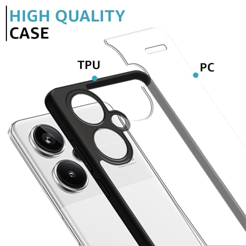 Winble Back Case Cover for Redmi Note 13 Pro Plus 5G Back Cover Camera Guard Acrylic Clear Protective Back Cover for Redmi Note 13 Pro Plus 5G - Image 4