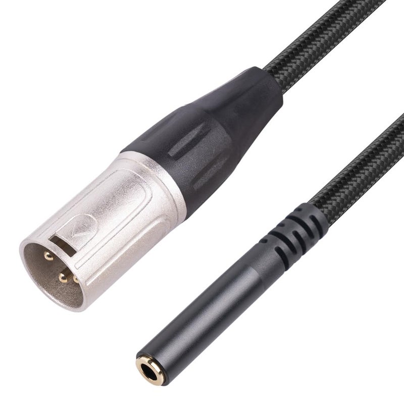 Balanced Male to 3.5mm Female Adapter Cable 3.5mm to 3 Pin Copper Conductor - Image 2