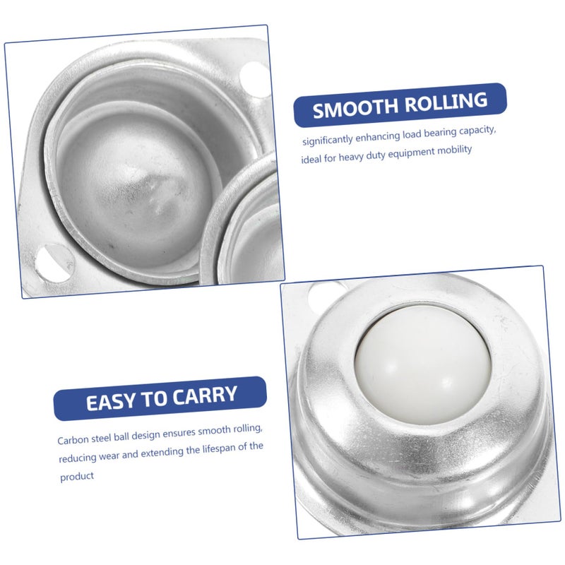 4Pcs Heavy Duty Steel Ball Bearing Caster Wheels 4 Inch for Indoor Outdoor Furniture - Image 4