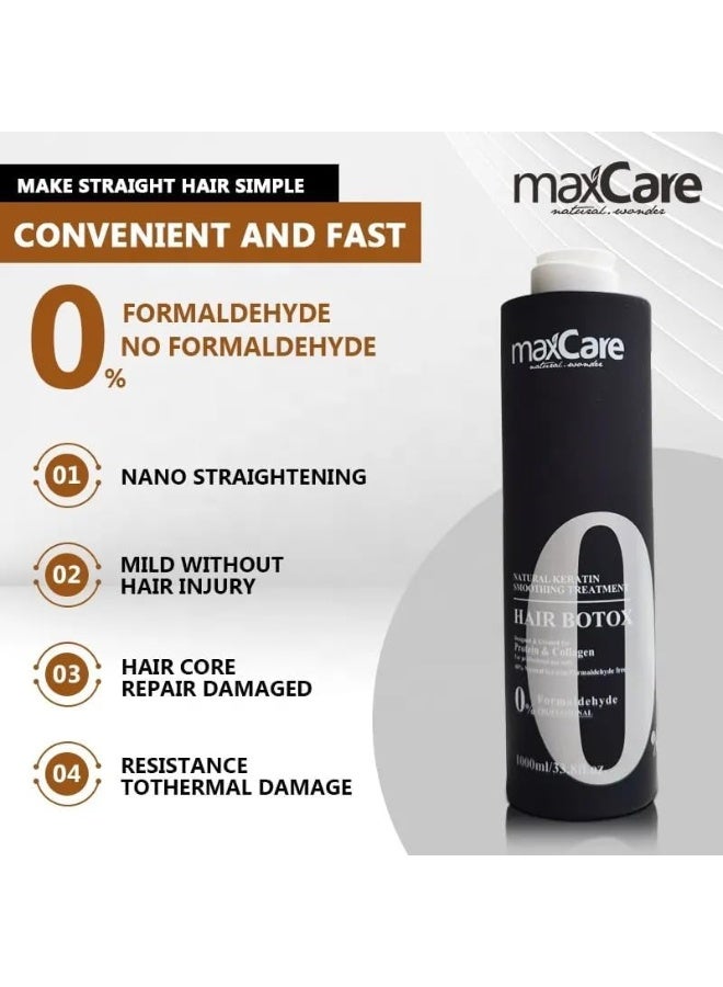 Maxcare Brazilian Natural Keratin Smoothing Treatment - Hair Botox Therapy 1000ml - Image 4