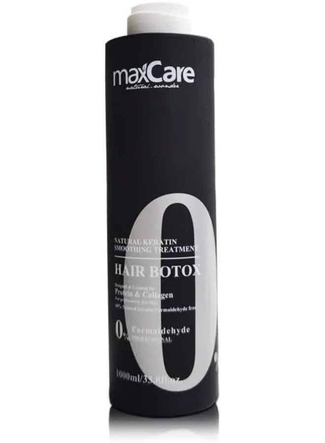 Maxcare Brazilian Natural Keratin Smoothing Treatment - Hair Botox Therapy 1000ml - Image 1