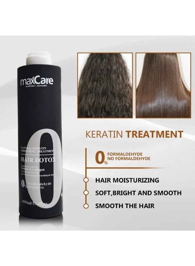 Maxcare Brazilian Natural Keratin Smoothing Treatment - Hair Botox Therapy 1000ml - Image 2