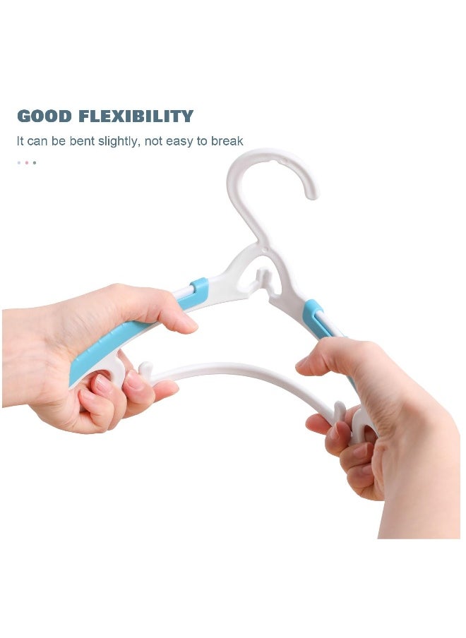 Generic Adjustable Toddler Hangers 12 Pack Heavy Duty Plastic Non-Slip Clothes Hangers for Kids and Adults in Rainbow Colors  - Image 4