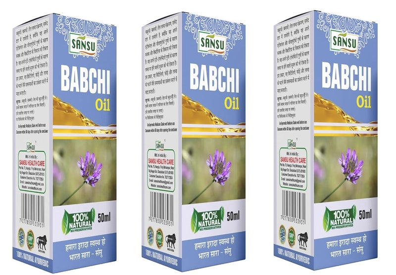Sansu Babchi Oil 50ml Pack of 3 - Image 1