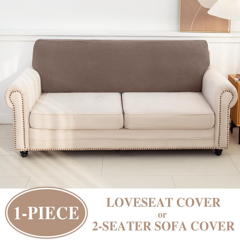 LA MEACK غطاء وسادة الأريكة La Meack Loveseat أو غطاء أريكة مقعد قابلة للغسل أريكة قابلة للغسل أريكة قابلة للانزلاق - Image 3