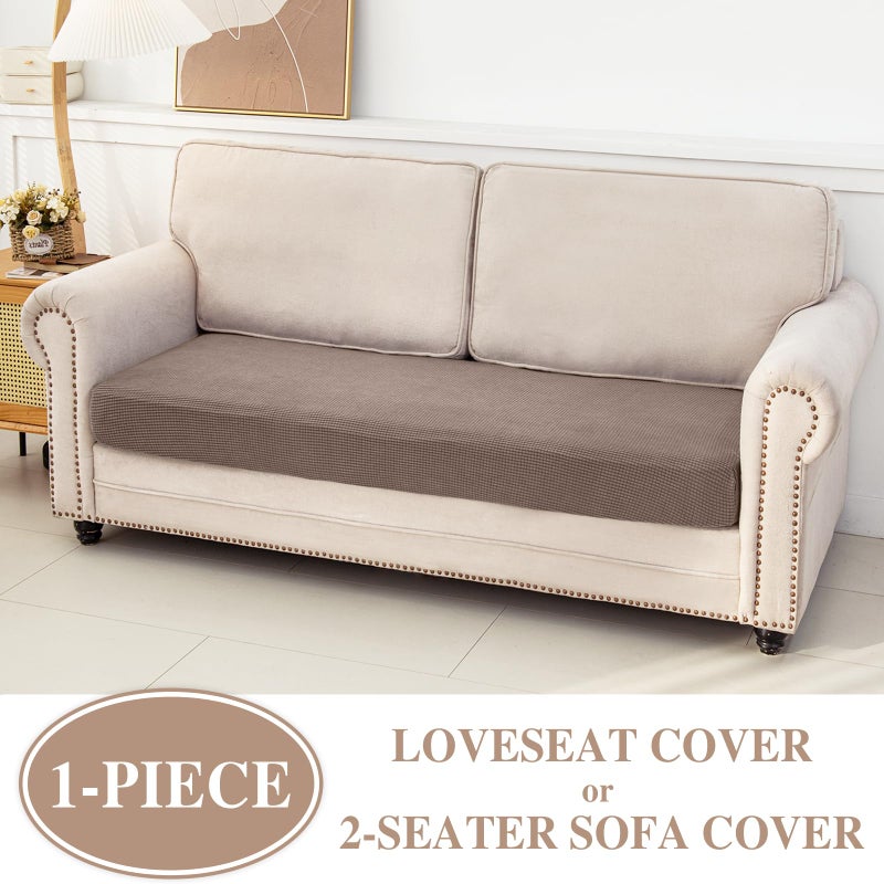 LA MEACK غطاء وسادة الأريكة La Meack Loveseat أو غطاء أريكة مقعد قابلة للغسل أريكة قابلة للغسل أريكة قابلة للانزلاق - Image 2
