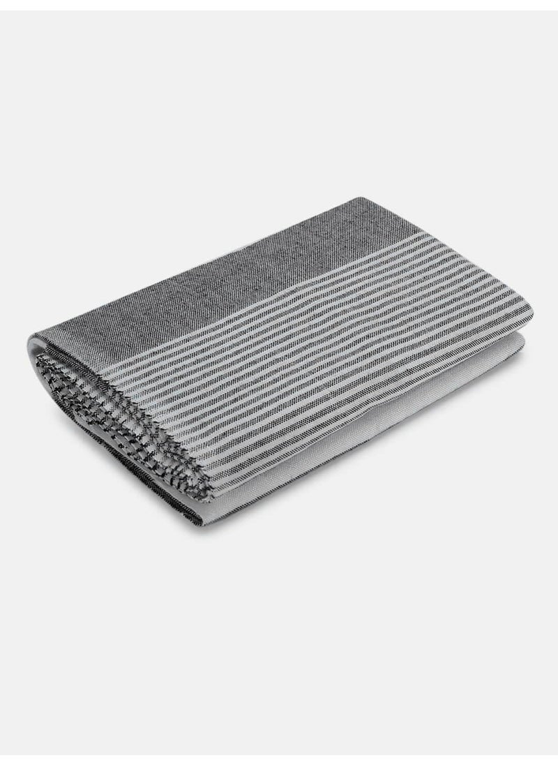 HABER HABER 100 Bamboo Large Bath Towel Ultra Soft Light Weight Quick Dry Towel for Bath Travel Gym Beach Pool and Yoga 76 X 152 cms Pebble Grey  - Image 1