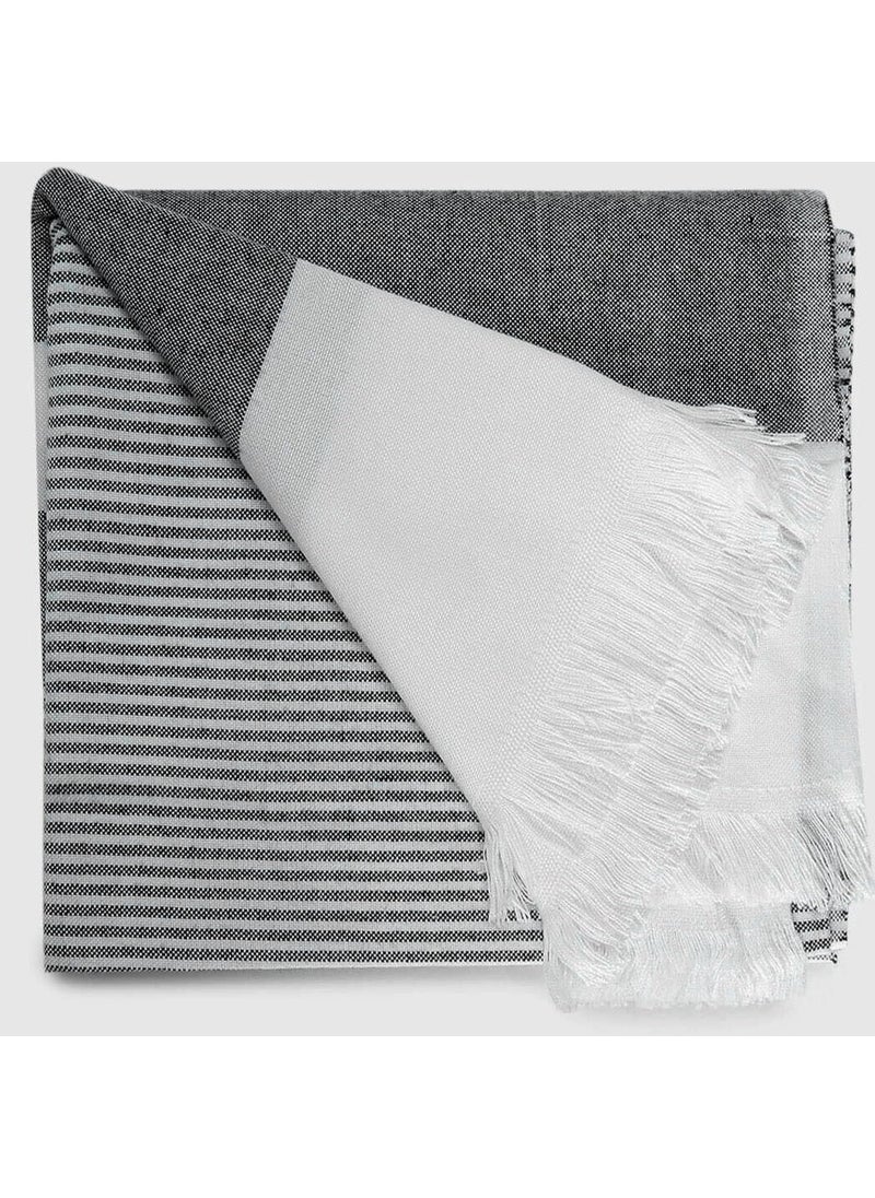 HABER HABER 100 Bamboo Large Bath Towel Ultra Soft Light Weight Quick Dry Towel for Bath Travel Gym Beach Pool and Yoga 76 X 152 cms Pebble Grey  - Image 3