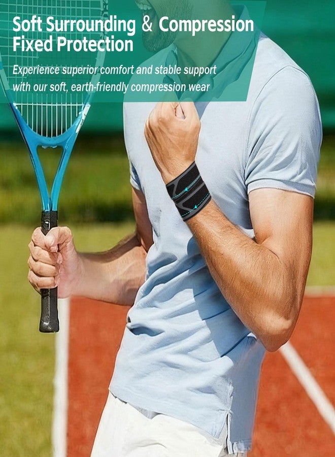 FVVWVV 2 Pack Wrist Brace for Right & Left Hand, Ultra-Thin Compression Wrist Band Adjustable Wrist Wrap for Tendonitis, Arthritis, Weightlifting, Sports - Image 2