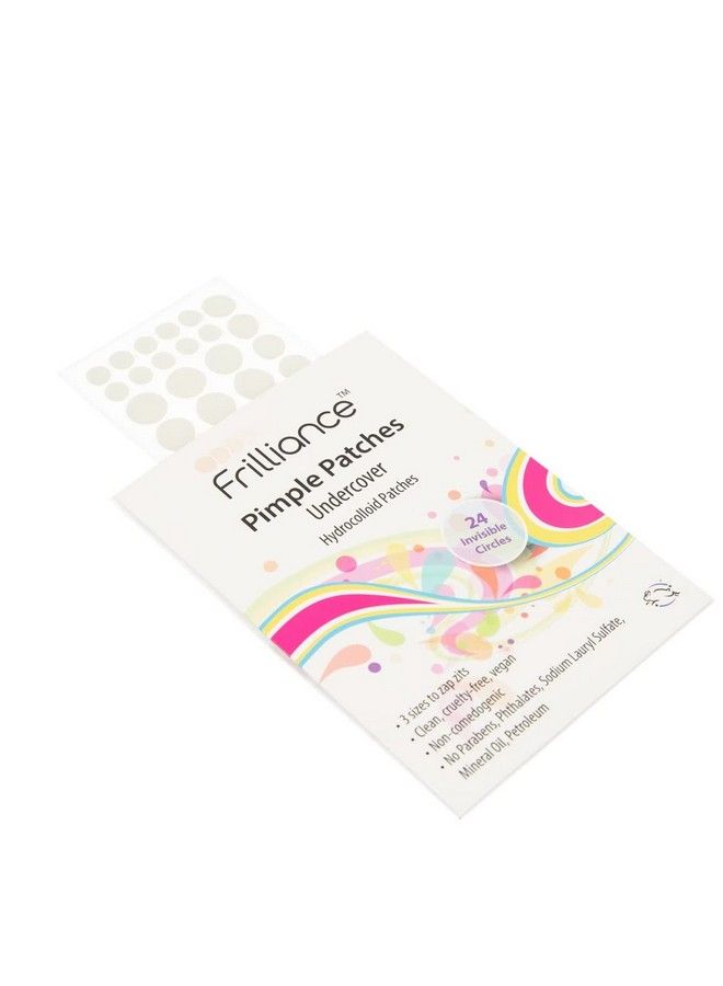 Frilliance Invisible Clear Circle Hydrocolloid Acne Pimple Patches For Zits And Blemishes (24 Count 3 Sizes) Spot Treatment Stickers For Face & Skin Vegan And Cruelty Free - Image 3