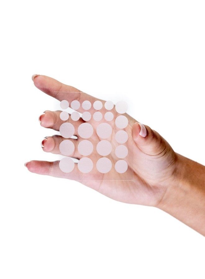Frilliance Invisible Clear Circle Hydrocolloid Acne Pimple Patches For Zits And Blemishes (24 Count 3 Sizes) Spot Treatment Stickers For Face & Skin Vegan And Cruelty Free - Image 4