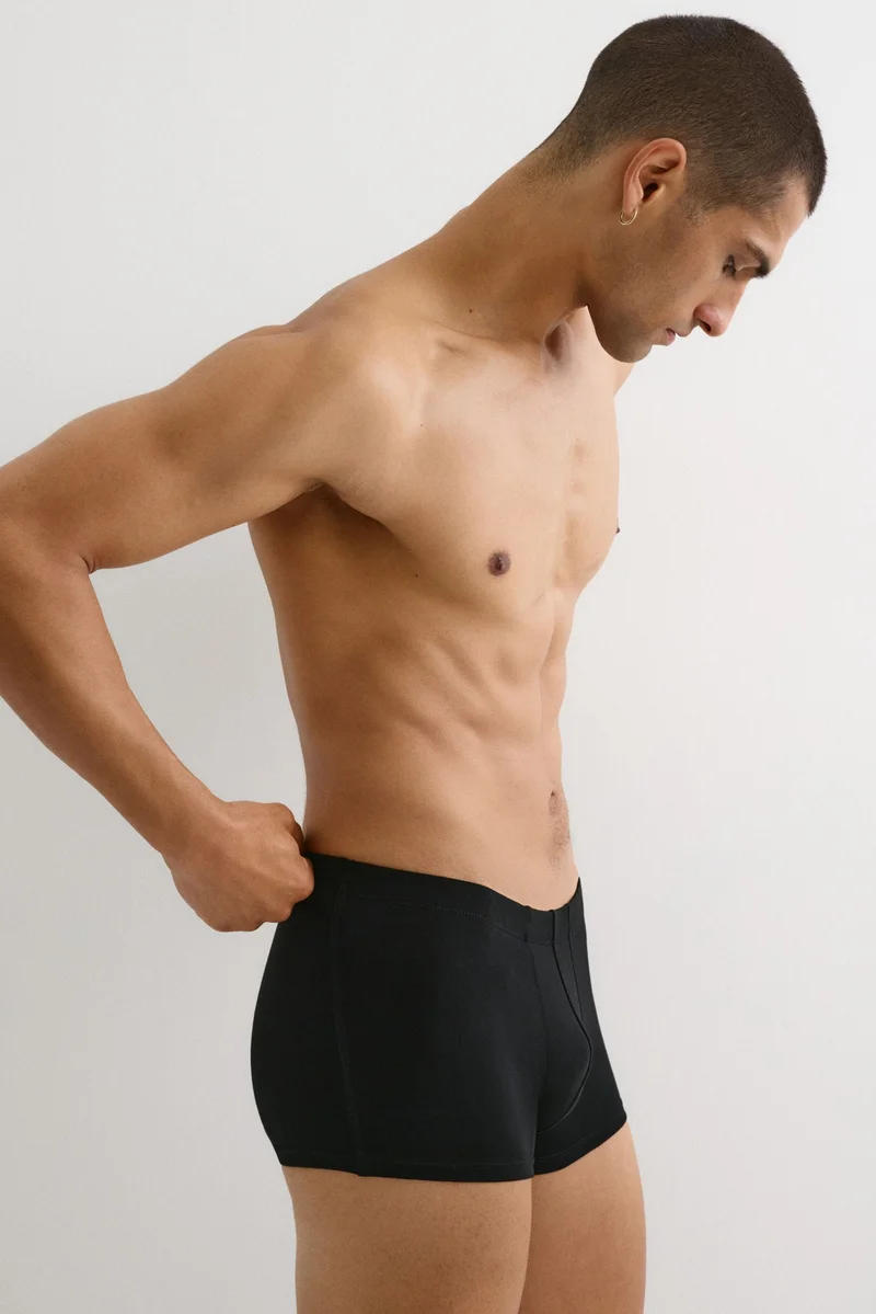 اتش اند ام سروال داخلي شورت من القطن - عبوة من 5 قطع