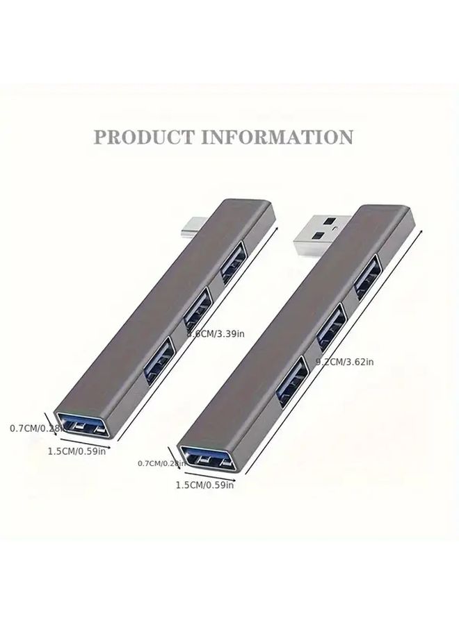 4 Port USB C Hub 3 0 Type C 3 1 Multi USB Splitter OTG Adapter Laptop Charger USB C to USB C - Image 3