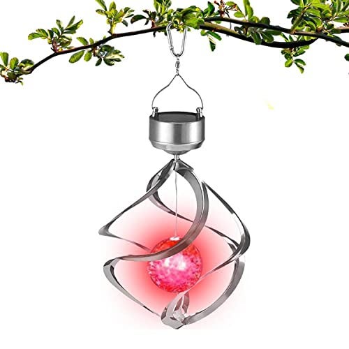 Natchcart Decorative Hanging Set of 1 Multicolour Solar LED Outdoor Indoor Waterproof Lights for Home Patio Yard Garden Decor Great Gift Ideas (Solar Spiral LED Light) - Image 4