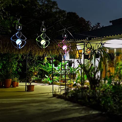 Natchcart Decorative Hanging Set of 1 Multicolour Solar LED Outdoor Indoor Waterproof Lights for Home Patio Yard Garden Decor Great Gift Ideas (Solar Spiral LED Light) - Image 5