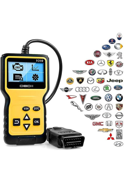 Car Trouble Code Reader OBD2 Scanner Engine Diagnostics V310 Car Code Reader and Vehicle Car Engine Trouble Diagnostic Code Scanner Tool for All Cars