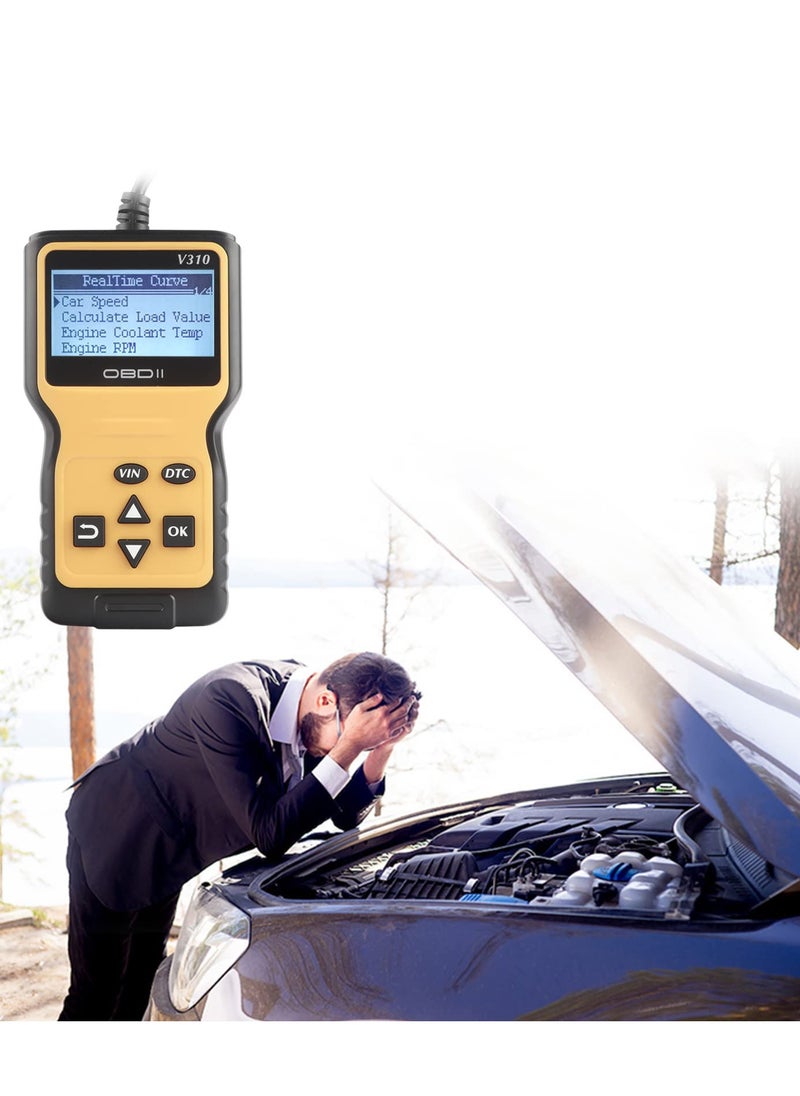 Car Trouble Code Reader OBD2 Scanner Engine Diagnostics V310 Car Code Reader and Vehicle Car Engine Trouble Diagnostic Code Scanner Tool for All Cars