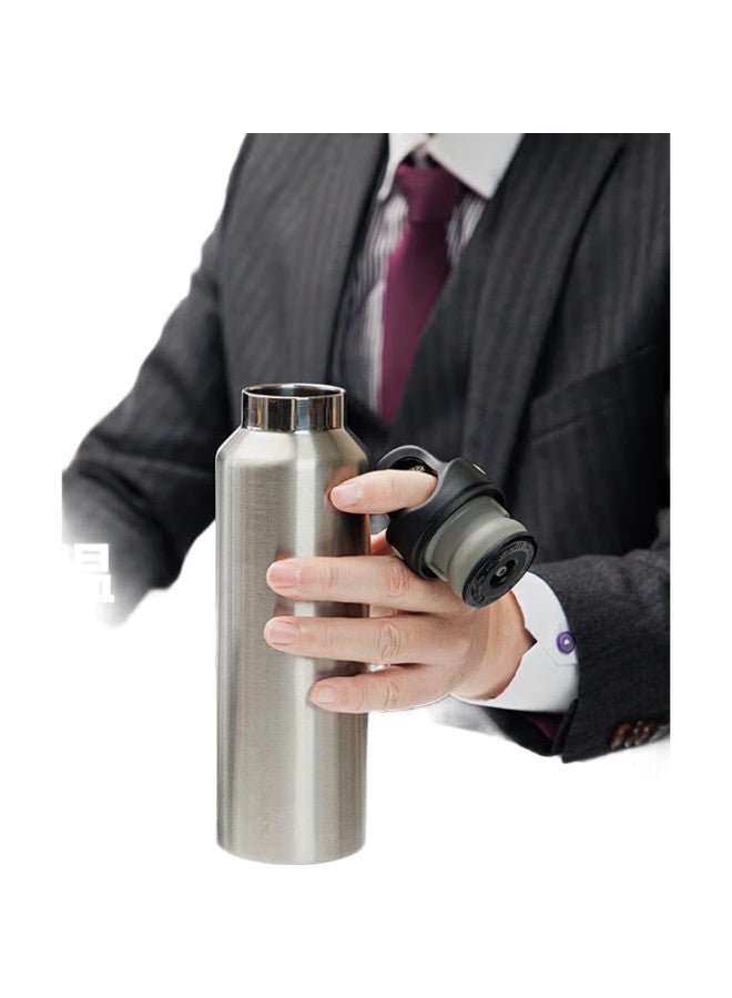 Revomax Insulated Water Bottle For Men, Office Water Cup, Ruihu 304 Stainless Steel Cold-Keeping Cup, Space Gray, 592Ml - Image 2
