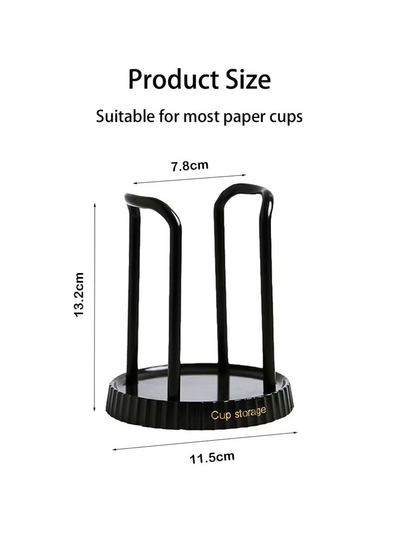 Hoasis Paper Cup Holder, Disposable Cup And Lid Holder Organizer, Coffee Cup Dispenser For Counter, Organizer Station for Coffee Milk Tea Shop Restaurant Office Bathroom - Image 2