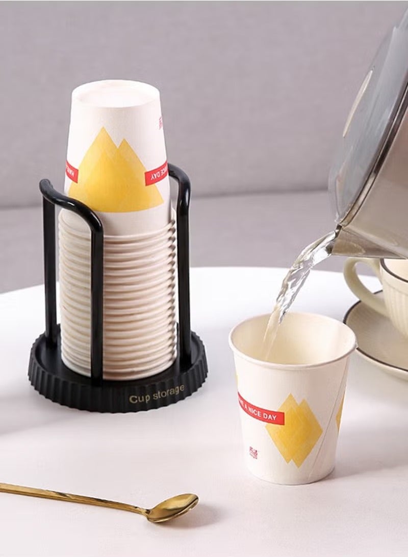 Hoasis Paper Cup Holder, Disposable Cup And Lid Holder Organizer, Coffee Cup Dispenser For Counter, Organizer Station for Coffee Milk Tea Shop Restaurant Office Bathroom - Image 3