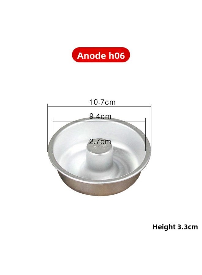 Solid Bottom Hollow Round Cake Mold Caramel Pudding Hollow Hot Pot Chiffon Bagel Donut Bread Grinding Tool
