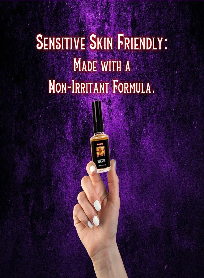 KANGAROO عبوة مجموعة لاصق ومزيل كنجارو سبيريت - 13 مل (0.439 أونصة سائلة) لكل منهما - لاصق صناعي ومزيل للمكياج، المؤثرات الخاصة، المسرح، الكوسبلاي - Image 3