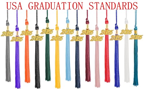 GRADFTY Graduation Tassel 2025,Silver Tassel 2025 - Image 4