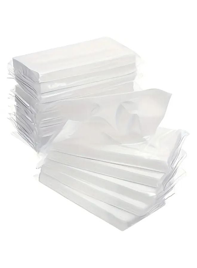 عبوة مناديل السيارة البيضاء 20 عبوة 30 ورقة مناديل مبللة متعددة الأغراض للسفر - Image 2