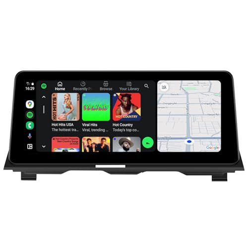GTRUI 12.3-Inch Car Stereo for BMW 5 Series F10 F11 (2011-2012) CIC System, Wireless CarPlay Android Auto Bluetooth Touch Screen GPS Naviagation Upgrade Factory Radio (CIC-12.3"-Linux) - Image 1